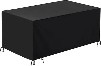 Image de Housse pour meubles de jardin carrée - Protection pour meubles de jardin - Protection des meubles - Résistante aux intempéries - 300 x 300 x 85 cm - Noir
