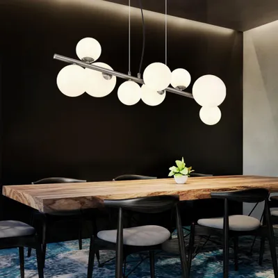 Produktbild von LED Hängeleuchte, 9-Flammig, Höhenverstellbar, L 87 cm