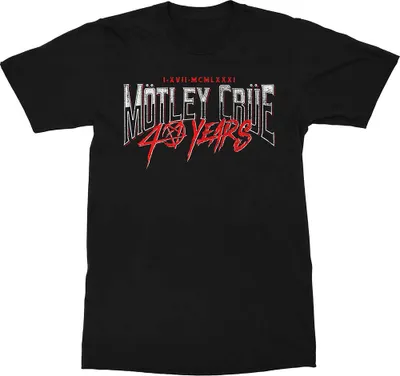 Produktbild von Mötley Crüe 40 Years Black M T-Shirt