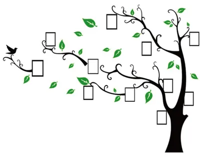 Produktbild von 3D-Wandtattoo Baum, DIY-Wandaufkleber mit Bilderrahmen, Fotobaum-Wandaufkleber, Wanddekoration für Zuhause, Kinderzimmer, Wohnzimmer, Schlafzimmer