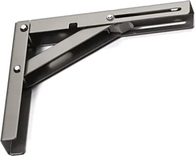 Produktbild von Klappkonsole Profi-Nr.1 L200 Länge: 200 mm / Höhe 160 mm Edelstahloptik matt (satin) Tragkraft 120 kg (pro Paar)