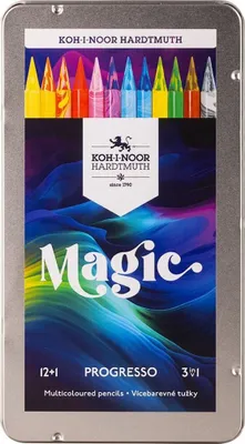 Zdjęcie produktu dla KOH-I-NOOR Kredki ołówkowe Progresso Magic 8772 - 12 sztü ck