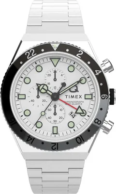 Produktbild von Timex Herrenuhr Timex Q Drei Zeitzonen Chronograph Herren Timex-TW2V69900