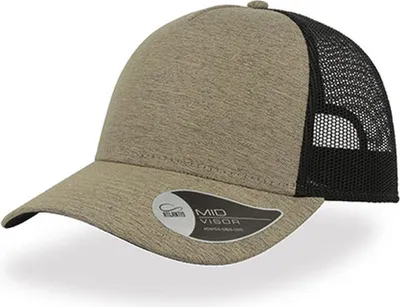 Immagine prodotto di Atlantis RAML | Rapper Melange Cap, design a 5 pannelli - Colore: Khaki - Taglia: Unica