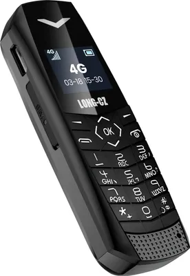 Produktbild von Avizar, Mini 4G-LTE-Handy ultrakompakt 5 Std. Akkulaufzeit, Schwarz