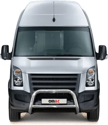 Obrázek produktu pro Ochranná lišta předního nárazníku pro VW Crafter 2006-2017 s ocelí ABE stříbrná