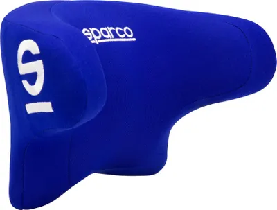 Immagine prodotto di Cuscino collo auto in memory foam blu Sparco