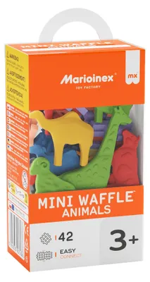 Immagine prodotto di Marioinex Mini Waffle Animali 42 pezzi - mattoncini da costruzione