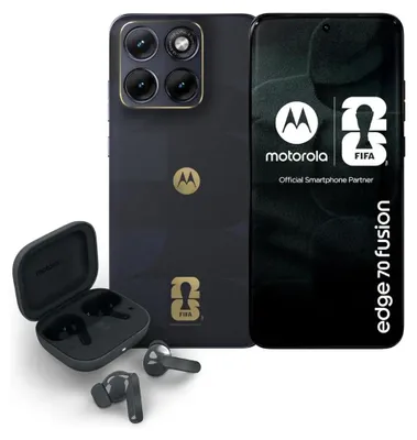Obrázok produktu pre Motorola edge 70 fusion FIFA Edition, 17,2 cm (6.78"), 8 GB, 256 GB, 50 MP, Android 16.0, Čierna