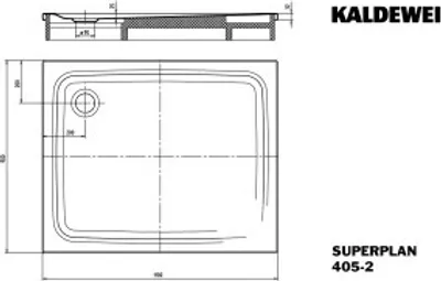 Produktbild von Kaldewei 430548040674 DW SUPERPLAN CLASSIC mit Wannenträger