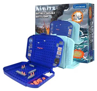 Produktbild von Schiffe versenken, kompaktes Reisebrettspiel, blau