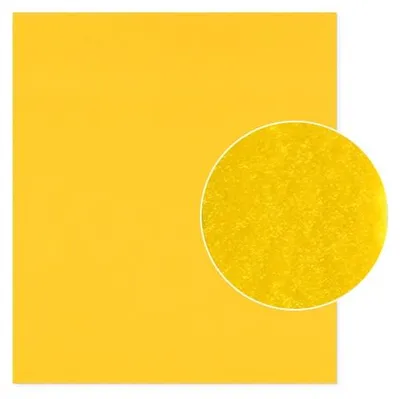 Produktbild von Plottermarie Plotterfolie Premium Flockfolie mit samtiger Oberfläche – Plotterfolie für Textildruck, T-Shirts, Baumwolle, Polyester & Mischgewebe 32 x 50 cm - 100 Lemon