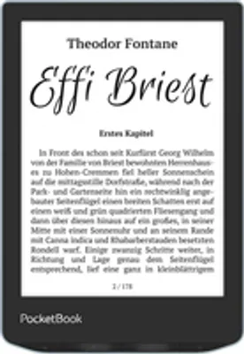 Produktbild von PocketBook Verse, 15,2 cm (6"), E Ink Carta, 758 x 1024 Pixel, ACSM, AZW, AZW3, CBR, CBZ, CHM, DOC, DOCX, DjVu, EPUB, EPUB DRM, FB2, FB2.ZIP, HTM, HTML, MOBI,..., BMP, JPEG, PNG, TIFF, 8 GB