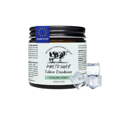 Zdjęcie produktu dla Dezodorant z łoju - Chłodny cytrusowy efekt - Naturalny dezodorant bez aluminium - Dla wszystkich rodzajów skóry - 60 ml