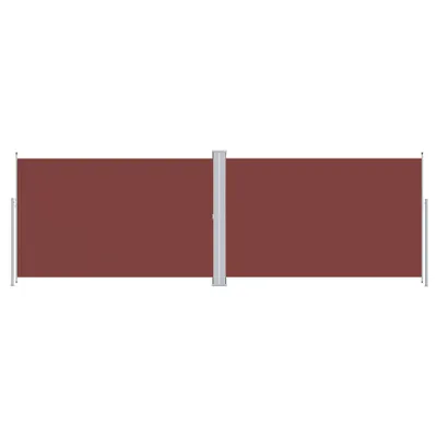 Image de Auvent latéral rétractable Marron 220x600 cm