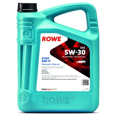Produktbild von Rowe Hightec Synt RSR 17 SAE 5W-30 Motoröl, 5l