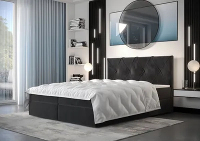 Obrázek produktu pro Hotelová postel LILIEN - 160x200, tmavě šedá