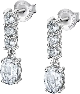 Image de Lotus Silver Boucles d'oreilles en argent 925 LP2011-4/1 Cristaux de zirconium JLP2011-4-1