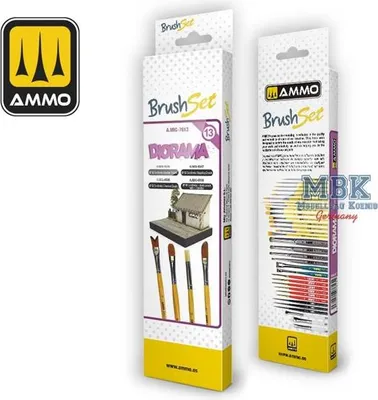 Imagen del producto de Juego de pinceles para dioramas de la marca MIG, modelo AMIG7613