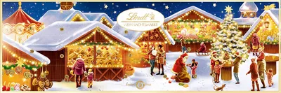 Immagine prodotto di Calendario dell'Avvento Lindt "Mercatino di Natale" 250g
