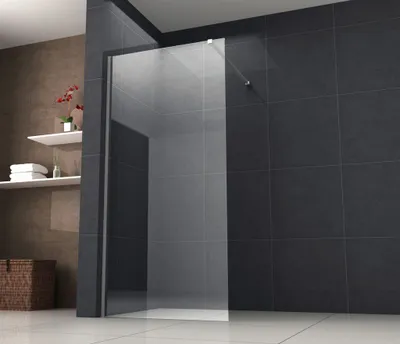 Produktbild von Duschwand TIPO 140x200 cm, 8mm ESG Sicherheitsglas, Easy-Clean, extra schlank