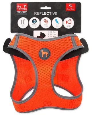 Image de Harnais Dog Fantasy Puppy XL orange 53-58 cm
