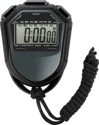 Produktbild von Wasserdichte Stoppuhr, digitaler Hand-LCD-Timer, Chronograph, Sportzähler mit Armband für Schwimmen, Laufen, Fußballtraining