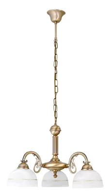 Produktbild von Rabalux 8813 Kronleuchter 3 Spots Flossi, E27, bronze-silber-weiß, rund, Klassisch, ø540mm