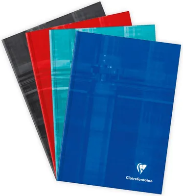 Produktbild von Clairefontaine 5x Kladde/Notizbuch Hardcover A5, 96 Bl blanko 90g Sortiert 9510C