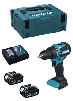 Produktbild von Bohrschrauber MAKITA DDF490RTJ (2 x 5,0Ah + DC18RC + MAKPAC 2)