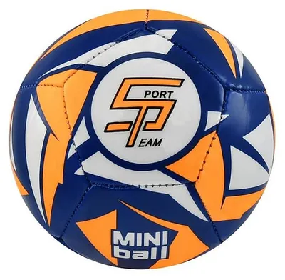 Image de SportTeam® Miniball SPORTTEAM® S2, ballon de football, bleu-néon orange