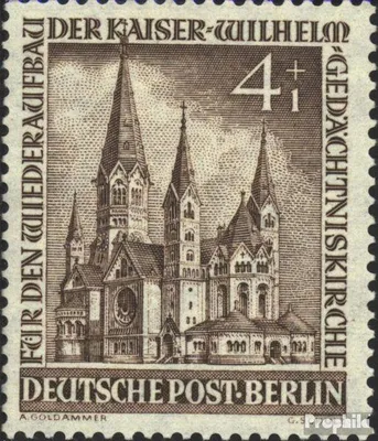 Produktbild von Briefmarken Berlin (West) 1953 Mi 106 postfrisch Gedächtniskirche