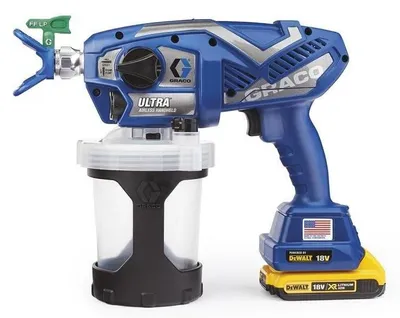 Zdjęcie produktu dla GRACO PISTOLET DO MALOWANIA ULTRA AIRLES (2 x AKU. 2AH DEWALT+ ŁAD. ) + TORBA