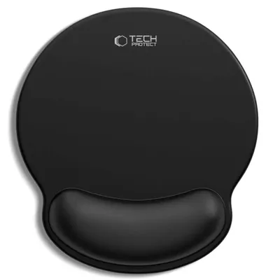 Zdjęcie produktu dla Tech-Protect 5906302334872, Czarny, Monochromatyczny, Żelowy, Podstawka na nadgarstek, Podkładka antypoślizgowa
