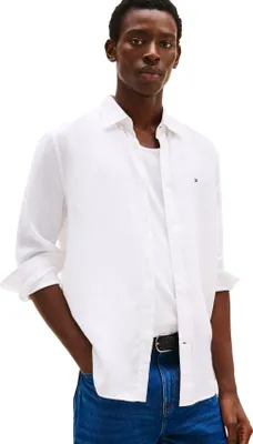 Produktbild von Tommy Hilfiger Hemd Regular Fit weiß Leinen