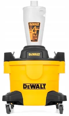 Immagine prodotto di DeWALT DeWALT DXVCS002 Pre-separatore 23 L - Polimero resistente, tubo da 48 mm, lunghezza 2 m, giallo