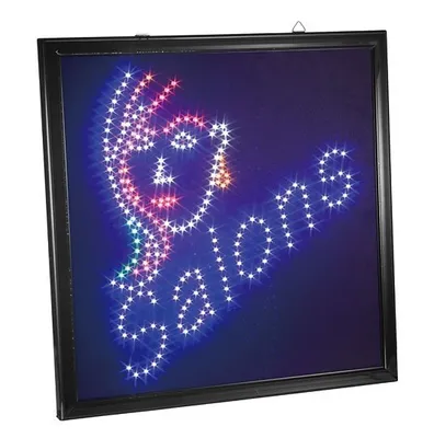 Produktbild von Werbetafel Leuchtreklame Schild Salon  LED