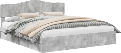 Immagine prodotto di Letto con Contenitore con testiera Grigio cemento 200 x 200 cm