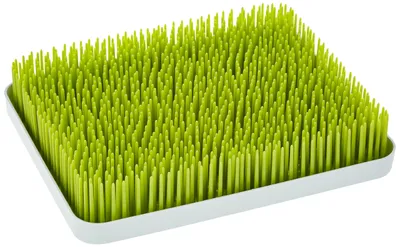 Produktbild von Boon LAWN großes Abtropfgestell mit praktischer Auffangschale für die Küche, Stylisches zweiteiliges Trockengestell in Grün, Baby Erstausstattung, Trockenständer für Babyflaschen, Baby Zubehör