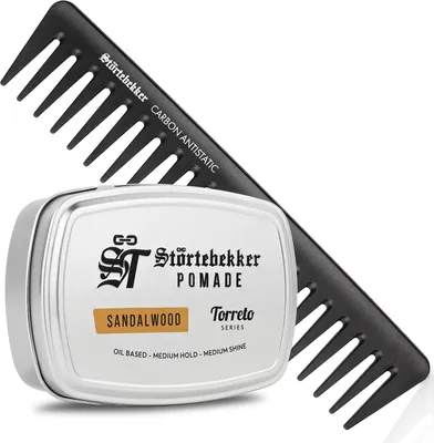 Produktbild von Pomade Ölbasiert 'Torreto Series' Set – Sandelholz