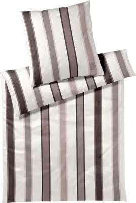 Produktbild von JOOP! Mako-Satin-Bettwäsche-Garnitur Banks Farbe Stone Größe 200x220+2x40x80