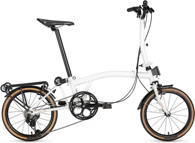 Image de Vélo pliable ROCKBROS HRS 16 pouces, dérailleur S-Ride 7 vitesses, cadre en acier chromoly, vélo de ville pliable léger, vélo de banlieue, vélo pliable blanc
