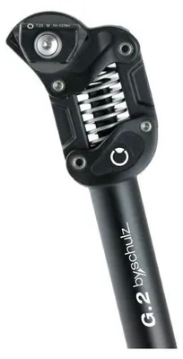 Produktbild von by.schulz 10616 G.2 Federsattelstütze Ø 30,9mm, 350mm, soft 45-65kg, schwarz