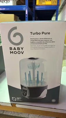 Zdjęcie produktu dla Sterylizator parowy i suszarka do butelek dla niemowląt Babymoov Turbo Pure z filtrem HEPA