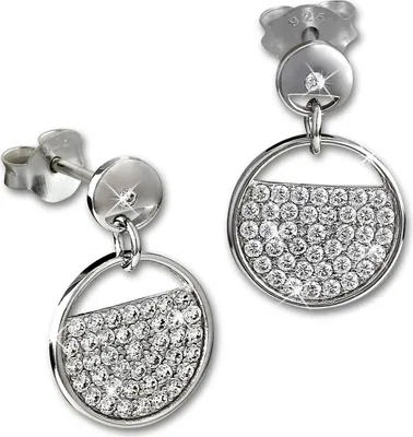 Produktbild von SilberDream weiß Ohrringe Glamour Zirkonia Damen 925 Silber Ohrstecker GSO513W