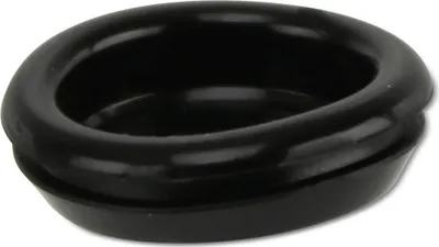 Produktbild von KSS Kabeldurchführungstülle PVC weich, schwarz, Plattenstärke 2,4, geschlossen, 1 Stück