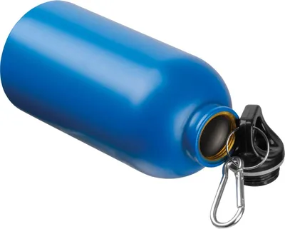 Produktbild von Edelstahl Trinkflasche / mit Karabiner / 500ml / Farbe blau