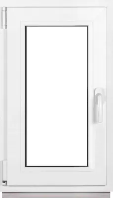 Produktbild von Framex Kellerfenster Fenster Kunststofffenster Weiß Breite x Höhe 45 x 85 cm (450 x 850 mm) 2fach (32 mm) Dreh Kipp DIN Links - Premium