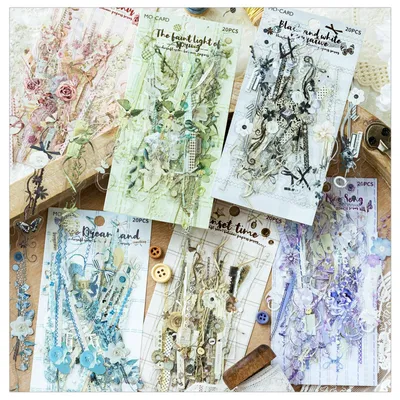 Produktbild von Scrapbook Stickerstreifen - 120-teiliges Set - Zubehör für Bullet Journal