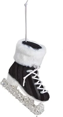 Produktbild von Christbaumhänger Schlittschuh schwarz